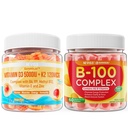 NEVISS Vitamin D3 K2 Gummies + Vitamin B100 Complex