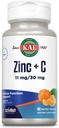 KAL Zinc Plus C, άμεση διάλυση βιταμίνης C και ψευδάργυρου, κυτταρική λειτουργία και την υποστήριξη του ανοσοποιητικού, βέλτιστη απορρόφηση, φυσική γεύση ταμπερίνης, εγγύηση επιστροφής χρημάτων 60 ημερών, 90 υπηρεσίες, 90 μικροδισκία
