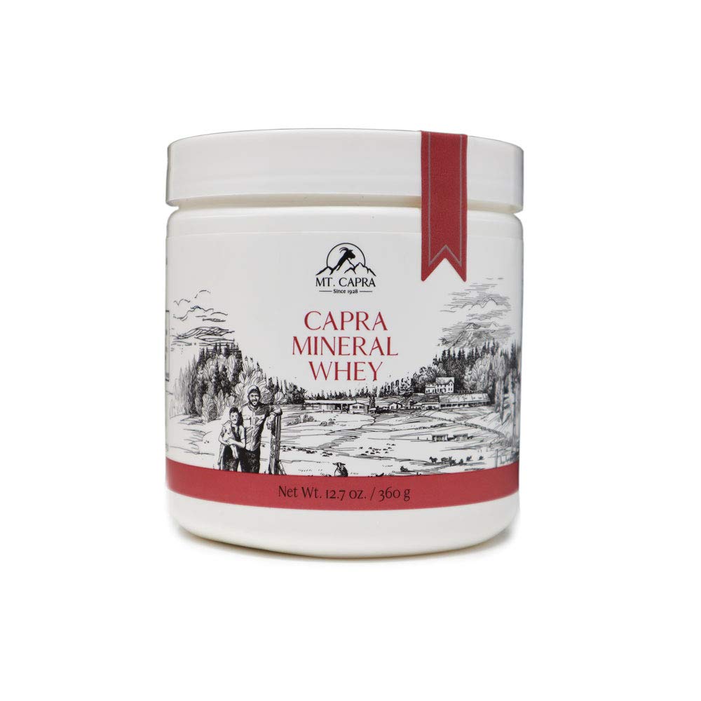 Mt. Capra Mineral Whey | A Whole Food, Bio-Available Mineral/Electrolyte Powder Supplement from Goat Milk Whey, Rich in Potassium, Alkalizing | 14 Servings - 12.7 oz