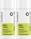 OxyEnergy Silymarin Milk Thistle 300mg Extract z vitaminom C, Inositol & Pueraria, Jetrna detox in podpora za popravila, Antioksidant Podpora,90 Kapsule,Pack od 2