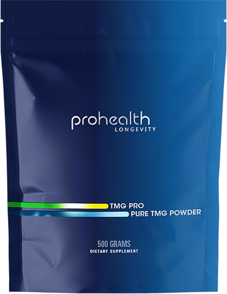 ProHealth Longevity TMG Pro 500 Grams Bulk Pulber (trimetüülglütsiin - veevaba betaiin) - Metüülimise toetus