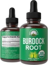 Peak Performance USDA Organic Burdock Root Liquid supplement. " فيجن " " من أجل المرأة والرجل.