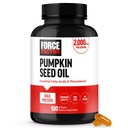 Force Factor Pumpkin Seed Oil Capsules, Phytosterols Supplement with Essential Fatty Acids, Made with Cold Pressed Pumpkin Oil, Premium Quality, Non-GMO, 100 Softgels