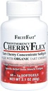 FruitFast CherryFlex 100% Red Tart Organic Cherry Confect Addition - Chewable Softgel - 60 Count - Non-GMO и Gluten Free - Насърчаване на здравословна съвместна функция*