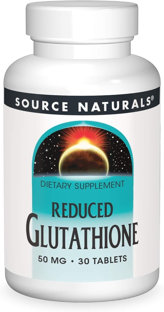 Source Naturals Glutathione, Supplement for Liver Support, 50mg - 30 Tablet