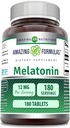 (原始内容存档于2018-09-21) (英语). Amazing Formulaments Melatonin Supplements QQ 不受欢迎 12 Mg Perervice 180 tablets = Non-GMO = Gluten-free = 在美国制造.