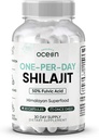 Organics Ocean One-Per-Day Shilajit za moške in ženske - naravni Shilajit dodatek za starost Defying, kosti moč, Hormone podpora in več - 30 Shilajit kapsule