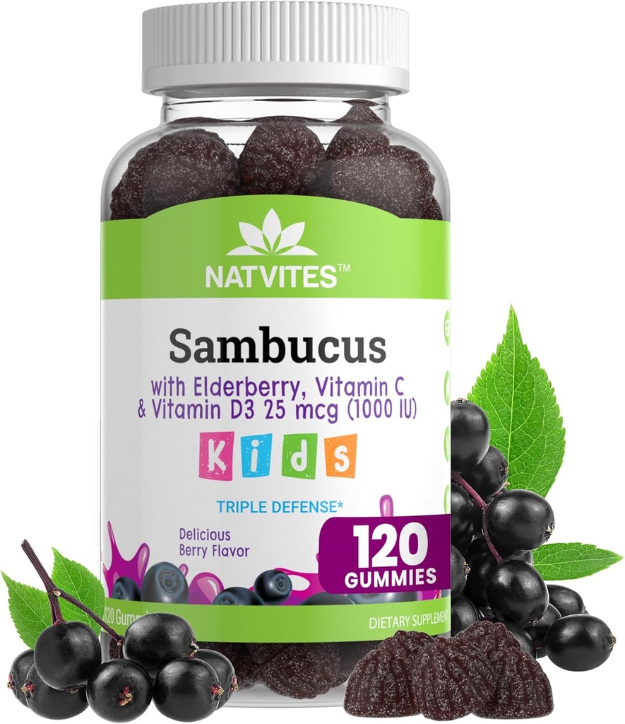 Musta Sambucus Elderberry Gummies for Kids 