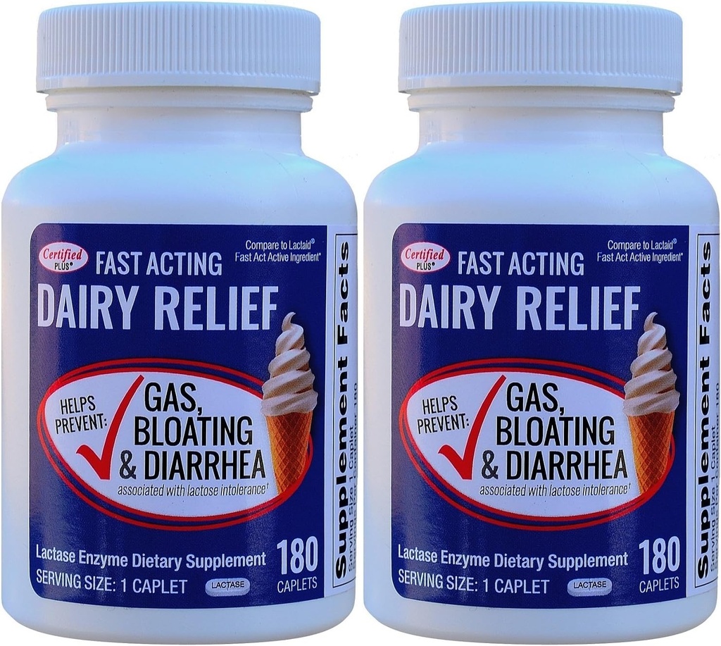 Fast Acting Lactase 360 Caplets Generische Lactase Fast Act 9000 FCC Units pro Caplet