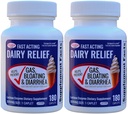 Fast Acting Lactase 360 Caplets Generic Lactase Fast Act 9000 FCC Units per Caplet | Lactose Intolerance, Digestive Discomfort Relief, Lactase Enzyme, Maximum Strength