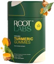 Turmeric Gummies I No Aded Sugar I 95% Curcumin & Black Pepper Extract I for Dewata & Children I None-GMO I 100% Natural & Organic I Third Party Tested I 500 mg I 60 Gummy
