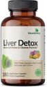 Futurebiotics Ficat Detoxifiere avansata Detox & Cleanse Formula sustine functie sanatoasa de ficat cu matca de lapte, Dandelion Root, Turmeric Artichoke Leaf, & More, Non-GMO, 180 Capsule vegetariene