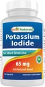 Best Naturals Potassium Iodide 65 מ"ג - תוספת תזונתית, 60 טבליות (60 Count (Pack of 1)