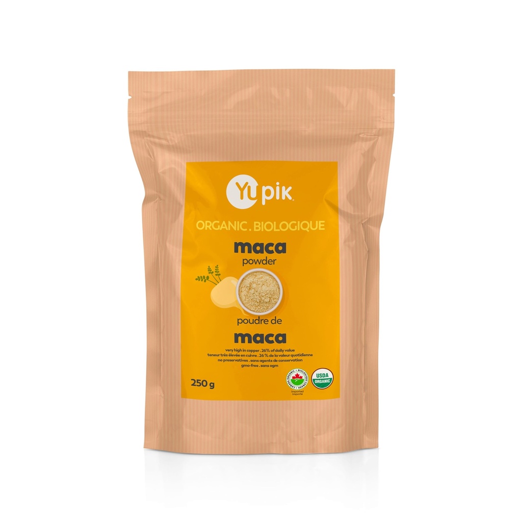 Yupik Organic Yellow Maca Powder, 8.8 oz, USDA Certified, Gluten-Free, Raw, Vegan, Kosher, Non-GMO, Nutty & Earthy Superfood for Smoothies & Baking