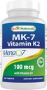 Nejlepší Naturals Vitamin K2 (MK7) s D3 doplněk zdraví kostí a srdce (5000 IU vitaminu D3 & 100 mcg Vitamin K2 MK7), 180 Tablety