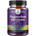 Pure Magnesium Glycinate Supplement 400mg Per Serving - Vegan High Absorption Chelated Magnesium Capsules for Women & Men with Elemental 400mg for Mood Sleep and Relaxation Support - 120 Count