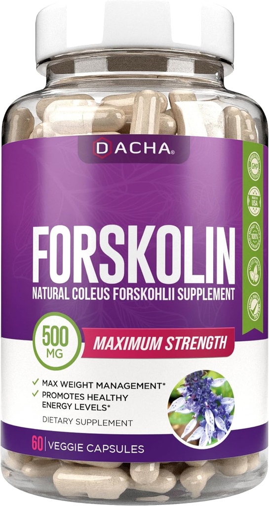 Natural Forskolin Max Strength Formula- 500mg Coleus Extract, Keto Diet Pills that Work Fast for Women " Men, Maximum Slim look, Lose Fast for Women, Rapid Tone, Luna Trim, MD