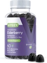 Viteey Sambucus Yaşlıberry Gmmies üçün - Yaşlılıq Vitamin C və nikel Immunity Gummies - Vegan, Gluten-Free - 60 Şərh