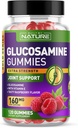 Γλυκοσαμίνη Gummies με βιταμίνη Ε - Advanced Joint Support Gummy Supplement, Υψηλής ισχύος Αντιοξειδωτικό, Άνεση για πλάτη, γόνατα, χέρια - 120 Gummies
