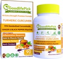 Ginger və Black Pepper ilə Premium Turmeric Capsules. Turmeric Curcumin 95 Curcuminoids & Ginger Root AllNatural NonGMO NO Rice Toz NO Stearate NO Silica NO Gluten 90ct