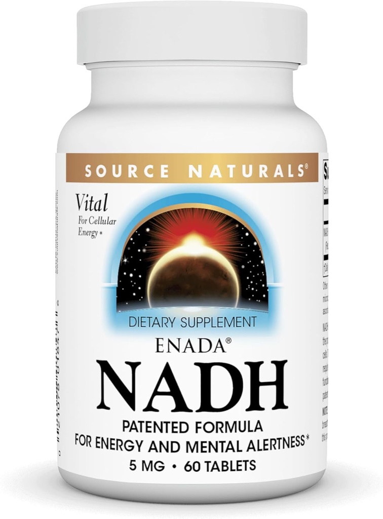 Fuente Naturals Enada NADH 5mg, 60 Tablets