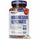 Benevolent Magnesium Glycinate 500mg – Chelated & Buffered High-Absorption Magnesium Supplement for Stress Relief, Sleep, Digestion, Nerves & Muscle Health – 120 Vegan Caps