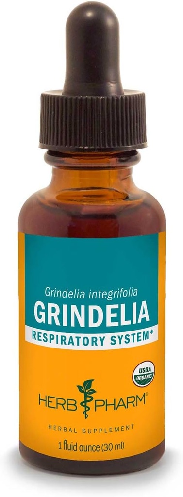 Herb Pharm Grindelia Liquid Extract for Research System Support - 1 unce (DGRIND01)