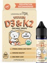 Legendairy Milk Organic Baby Vitamin D3 K2 Liquid Drops, 400 IU Baby Vitamin D D D Drops for Reands - Витамин D за новородени, малки деца и деца - Веган, 90 Servings