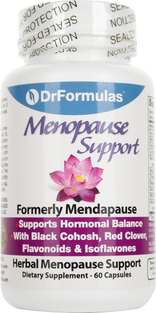 DrFormulas Menopauses papildinājums karstā mirgo, nakts sviedes, un Mood Swings Relief ar DIM, Dong Quai, Black Cohosh, 60 grāfs
