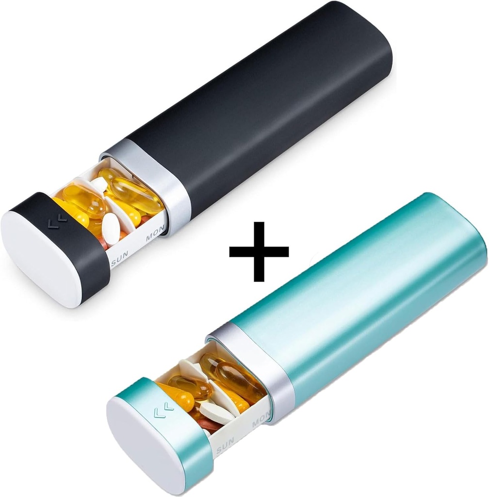 Asteko pilula-antolatzailea 7 egun, Betife Daily Pill Box, Travel Pill Case, Cute Pill Holder to Holder to Holding Vitamins, Medicines, Supplements, Pills Organizer