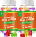 (2 Paket) Hemp Gummies, Fruity Edibles Gummy Advanced 100% Natural High Potency Hemp Seed Özü Gummies - 120 Gummies