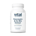 Vital Nutrients Pancreatin & Ox Bile Extract 500mg - Natural Digestive Enzymes for Women & Men - Supports Digestion of Protein, Fat, and Carbohydrates*- Gluten, Dairy & Soy Free - 120 Capsules