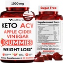Gummies Keto ACV Avancé Perte de poids - Gummies Keto ACV pour la perte de poids pour les femmes et les hommes - Supplément Gummies Keto - Detox & Cleanse, Digestion - vinaigre de cidre de pomme - Arôme de pomme