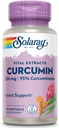 SOLARAY Super Bio Curcumin 250mg Extrato de Raiz de Açafrão, 95% Curcuminoides