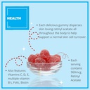 Consult Health Regenerol - Multivitaminas Retinol Gummy - Anti- Senėjimo vitamino A papildas - Glowing, Youvity & Clear Skin Strong Plaukų ir nagų - Vitaminas B6, B12, C, D3, Folio rūgštis, Cinkas - 60 Gummies