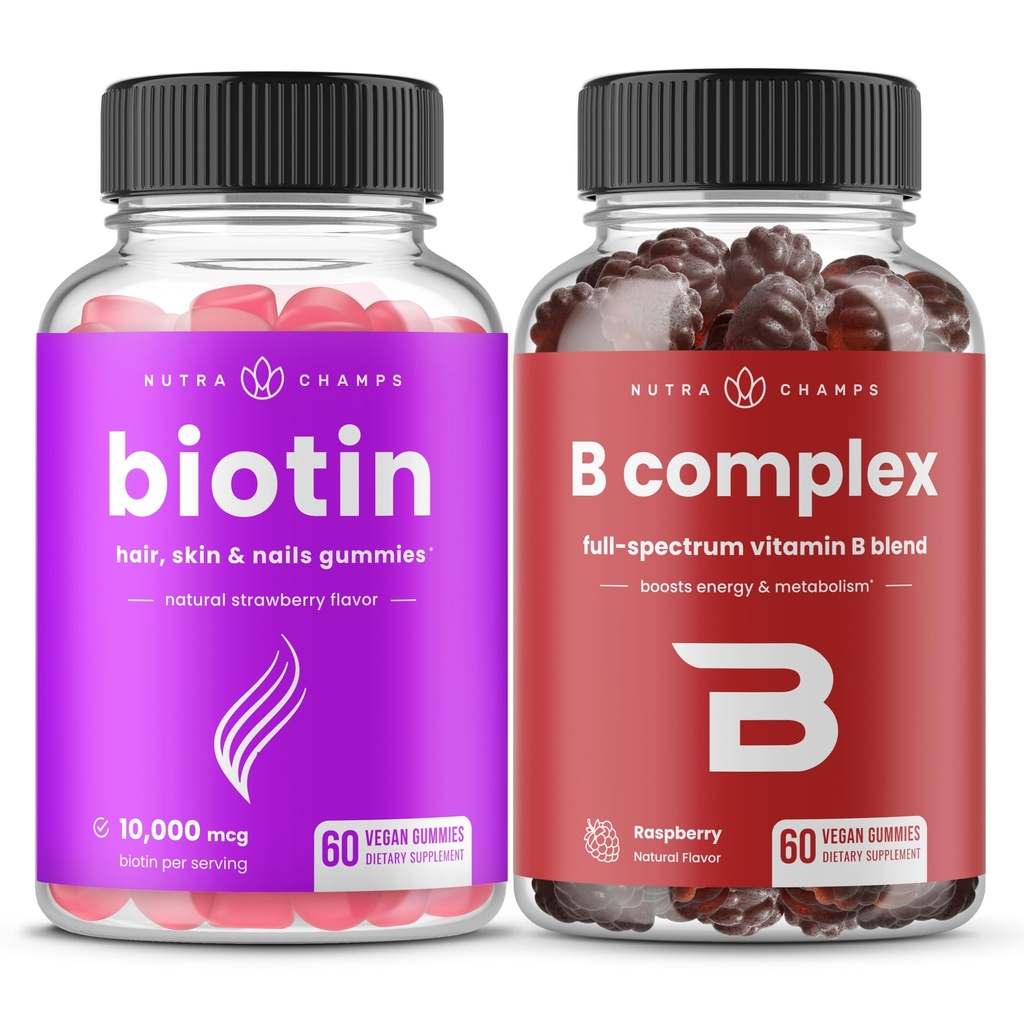 NutraChamps Biotin & B Complex Gummies