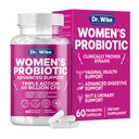 Dr. Wise Women's Probiotic 50 Billion CFU 60 Veggie Capsules | Vaginal Health & Digestive Support | 5 Targeted Strains Including L. Reuteri & Rhamnosus | Shelf Stable, Non-GMO & Gluten-Free