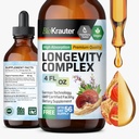 GIO KRAURER Longevitation Mshruple suplementari - L'Iíqui Reishi Mshush room complex de Goateus Rue & Red Ginseng Root Extrave - Vegan Tincure - Alcol i Sugar Free Drops 4 Fl.Oz.