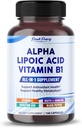 Alpha Lipoová kyselina s vitaminem B1 - Podporuje antioxidační zdraví a zdravý metabolismus - zahrnuje vitamín C, acetyl- L- karnitin, CoQ10 - Vyrobeno v USA - 150 Kapsle