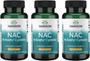 Swanson NAC - N-Acetyl Cysteine - Supplement 600 mg 100 kapsler (3 Pakke)
