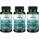 Swanson NAC N-Acetyl Cysteine Liver Health and Antioxidant Supplement for Adults Seeking Detox and Free Radical Support - 600 mg (100 Vegan Capsules, 3 Pack)