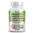 Saw Palmetto with Stinging Nettle, Pygeum, Pumpkin Seed, Sunflower Lecithin, Turmeric & Ashwagandha – Prostate Support for Men with Lycopene & Vitamin D3 – 90 Capsules