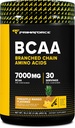 Primaforce BCAA Powder (Pineapple Mango) (30 сервис) - 7000MG 2:1:1 BCAAs, Post-workout възстановяване Drink with Amino Acids and Real Salt for Men & Women
