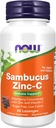 NOW Foods Supplements, Sambucus Zinc-C koos leedrimarja kontsentraadiga ja vitamiin C, 60 Lozenges