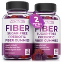 Atlantis Nutrition Sugar Free Fiber Gummies for Adults - 5G Fiber Supplement Formulated with 5.4G Prebiotic Digestive Blend/Serving - Supports Gut Health & Healthy Digestion - 2-Pack 120 Gummies