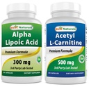 Best Naturals Alpha Lipoic Acid 300 mg & Acetyl L-Carnitine 500 Mg