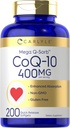 Carlyle Coq10 400mg Softgels current 124; 200 count current 124; non-GMO a gluten zdarma doplněk current 124; vysoká absorpce