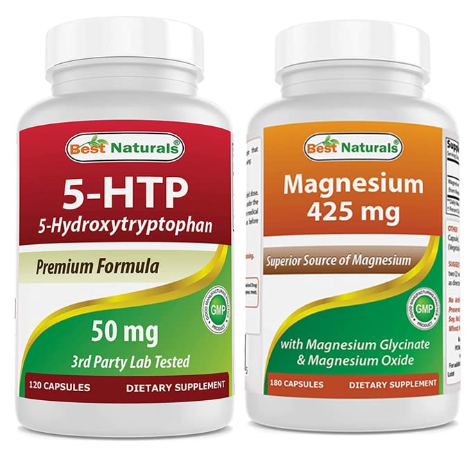 Best Naturals 5-HTP 50 mg & Magnesium Glycinate 425 mg