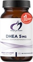 Health DHEA 5mg - Kişilər üçün DHEA Təhsil + Qadınlar - Sağlamlıq Aging, Muscle Integrity, Enerji + Hormonal Synthesis - GMO (180 Kapsül)