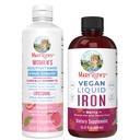 MaryRuth's Women's Multivitamin + Hair Growth Liposomal (Peach) & Iron Liquid (Berry) | Clean Label Project Verified® | Supplements for Beauty, Immunity, & Overall Health | Vegan, Non-GMO, Gluten-Free
